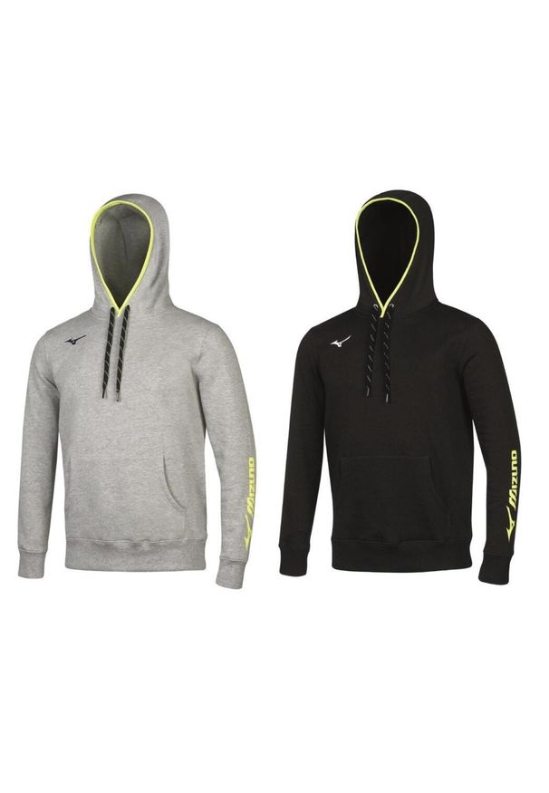 Bluza z kapturem Mizuno Team. Typ kołnierza: kaptur. Kolor: szary, wielokolorowy, żółty. Sport: fitness