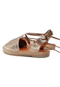 QUAZI Espadryle QZ-51-06-001014 Złoty. Kolor: złoty. Materiał: skóra #8