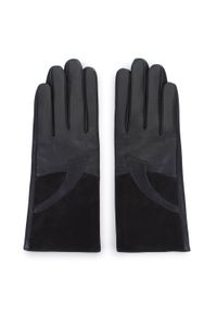 Wittchen - Damskie rękawiczki skórzane proste czarne. Kolor: czarny. Materiał: skóra. Wzór: aplikacja, kolorowy. Sezon: lato, jesień, zima. Styl: klasyczny, elegancki #3