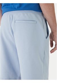 TOMMY HILFIGER - Tommy Hilfiger Szorty sportowe Logo MW0MW43068 Błękitny Regular Fit. Kolor: niebieski. Materiał: bawełna. Styl: sportowy #3