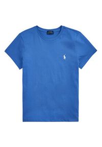 Polo Ralph Lauren T-Shirt 211898698034 Niebieski Straight Fit. Typ kołnierza: polo. Kolor: niebieski. Materiał: bawełna