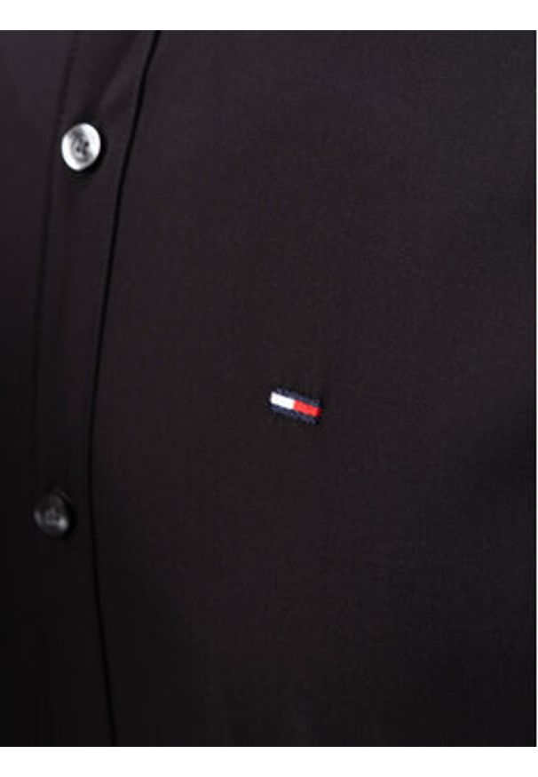 Tommy Jeans Koszula DM0DM04405 Czarny Slim Fit. Kolor: czarny. Materiał: bawełna