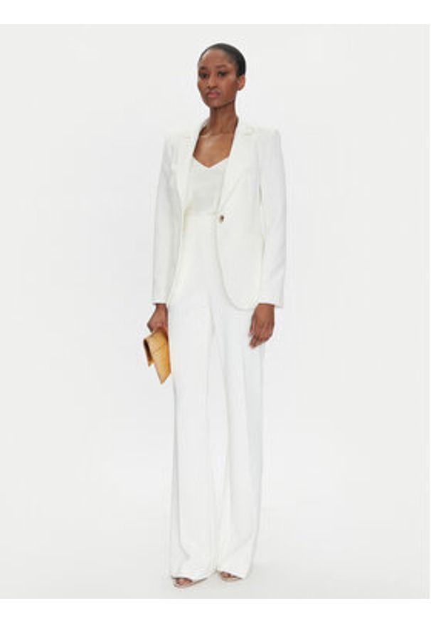 Rinascimento Marynarka CFC0122739003 Biały Regular Fit. Kolor: biały. Materiał: syntetyk