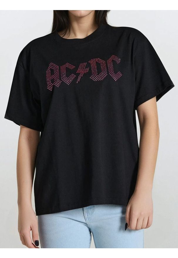 Sinsay - Koszulka AC/DC - czarny. Kolor: czarny