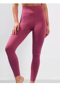 Sinsay - Legginsy sportowe z ozdobnymi przeszyciami - różowy. Kolor: różowy. Styl: sportowy