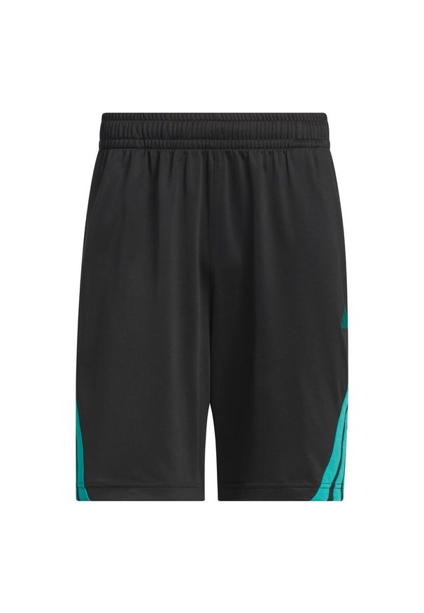 Adidas - Szorty Legends 3-Stripes Basketball. Kolor: niebieski, wielokolorowy, czarny. Materiał: materiał. Sport: koszykówka
