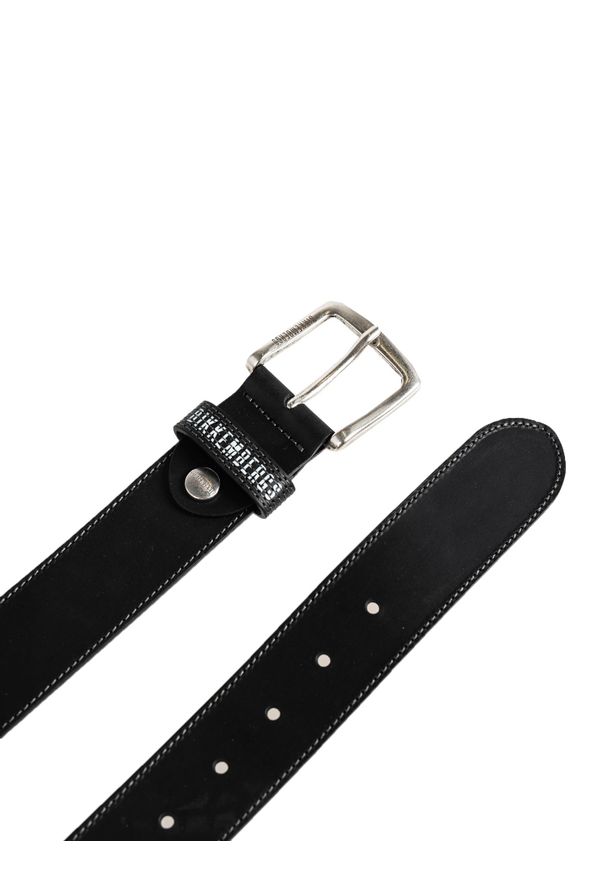 Bikkembergs Pasek | E2CPME351164 | Mężczyzna | Czarny. Kolor: czarny. Materiał: skóra. Wzór: aplikacja
