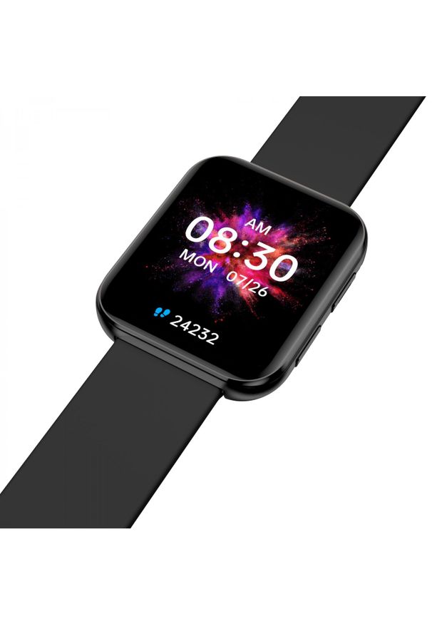 GARETT - Garett GRC Maxx czarny. Rodzaj zegarka: smartwatch. Kolor: czarny. Styl: klasyczny, sportowy, elegancki