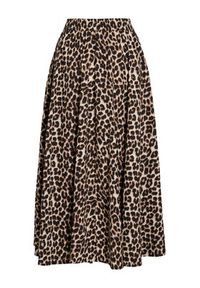 Vila Spódnica maxi Valencia 14106880 Brązowy Regular Fit. Kolor: brązowy. Materiał: bawełna #4