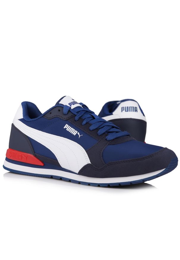 Puma - Buty męskie miejskie do chodzenia ST RUNNER V3 NL. Kolor: czerwony, niebieski, wielokolorowy, biały. Sport: turystyka piesza