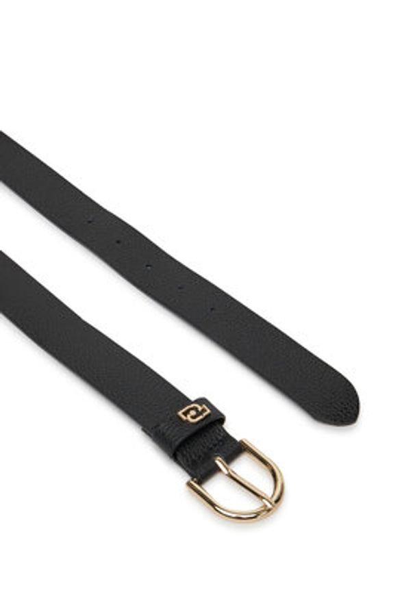 Liu Jo Pasek Damski Hips Belt 3Cm AA5242 P0129 Czarny. Kolor: czarny. Materiał: skóra