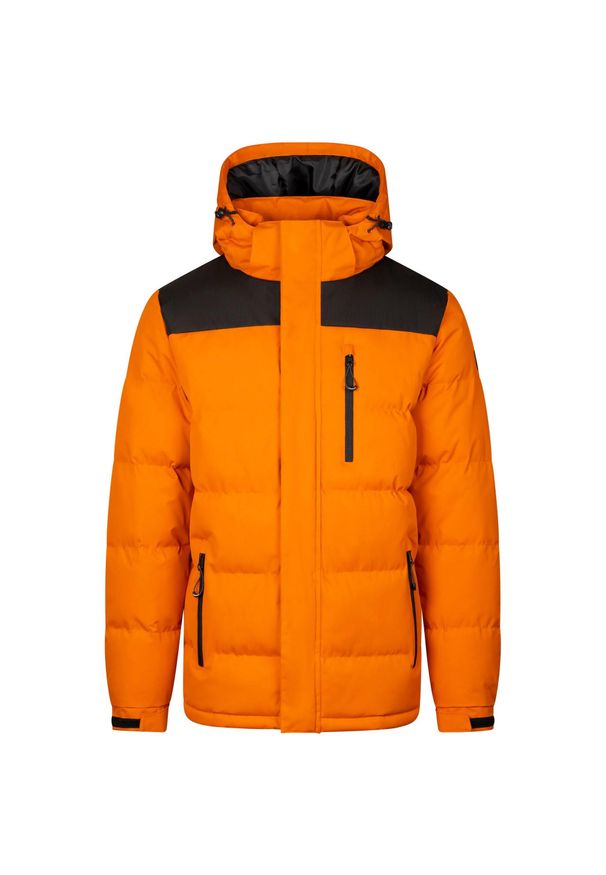 TRESPASS - Męska Ocieplana Kurtka Ahmor. Kolor: pomarańczowy. Materiał: puch. Sport: turystyka piesza
