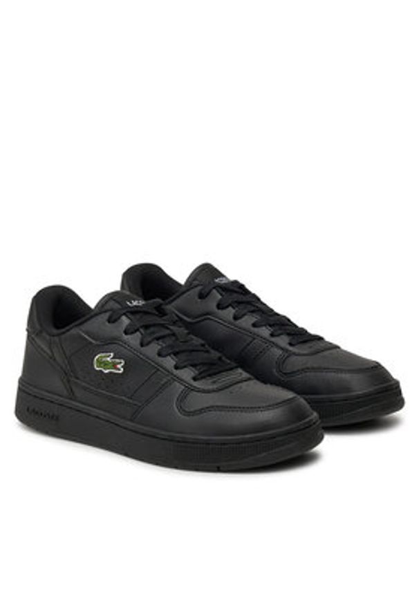 Lacoste Sneakersy T-Clip Set 224 7-48SUJ000802H Czarny. Kolor: czarny. Materiał: skóra