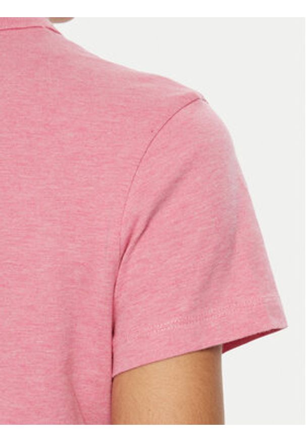 Tommy Jeans T-Shirt DW0DW20153 Różowy Regular Fit. Kolor: różowy. Materiał: bawełna