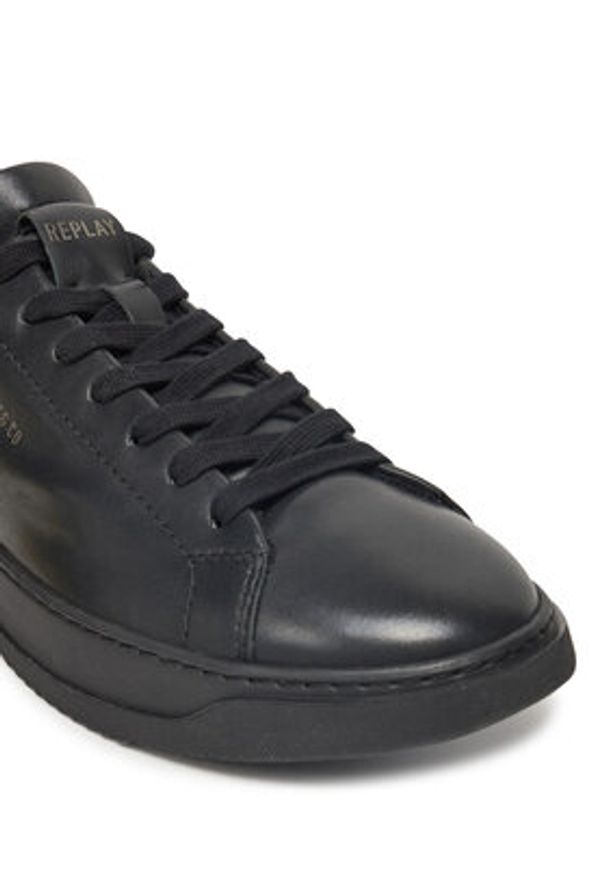 Replay - REPLAY Sneakersy GMZ3R .000.C0046L Czarny. Kolor: czarny. Materiał: skóra