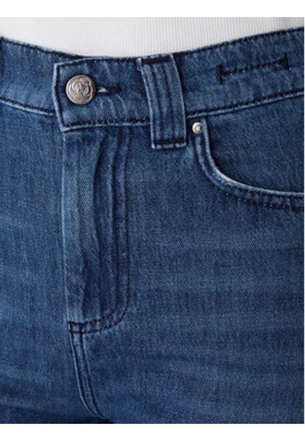 Marella Jeansy 2613181014 Niebieski Wide Leg. Kolor: niebieski