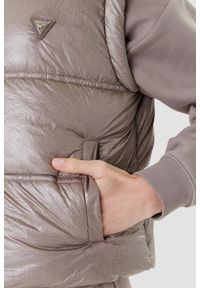 Guess - GUESS Beżowa damska kamizelka Padded Vest, Rozmiar L. Kolor: beżowy #3