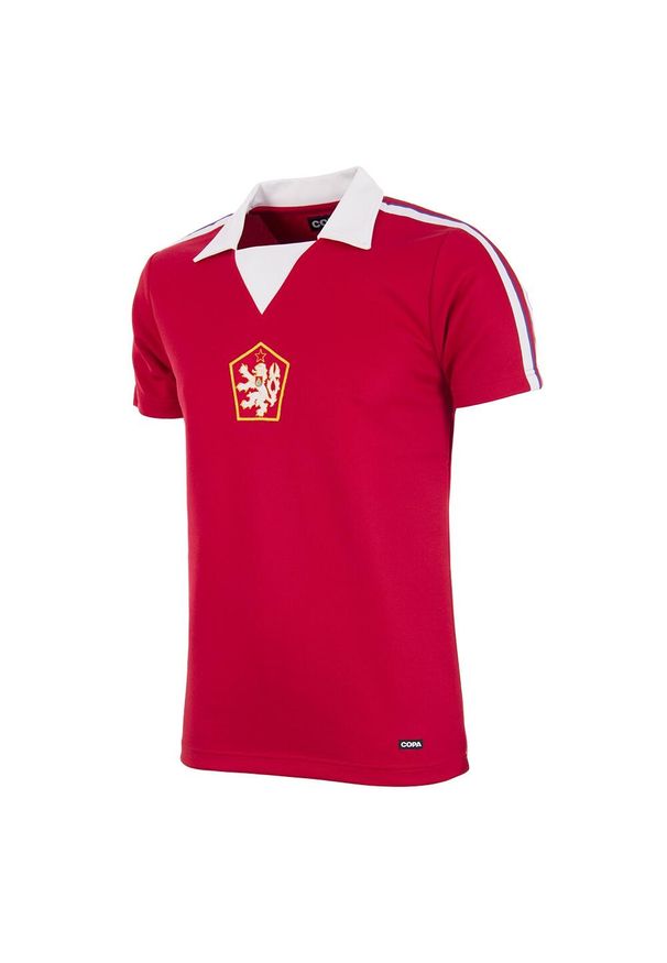 COPA FOOTBALL - Koszulka piłkarska retro dla dorosłych Czechosłowacja 1976 - Czerwony. Kolor: czerwony. Sport: piłka nożna