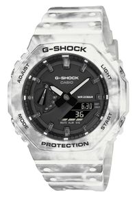 G-Shock - G-SHOCK ZEGAREK Octagon Frozen Forest GAE-2100GC-7AER. Rodzaj zegarka: cyfrowe. Materiał: tworzywo sztuczne. Styl: sportowy