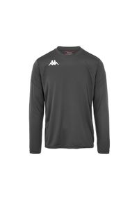 Jersey Kappa Dovol. Kolor: szary. Materiał: jersey. Długość rękawa: długi rękaw. Sport: fitness