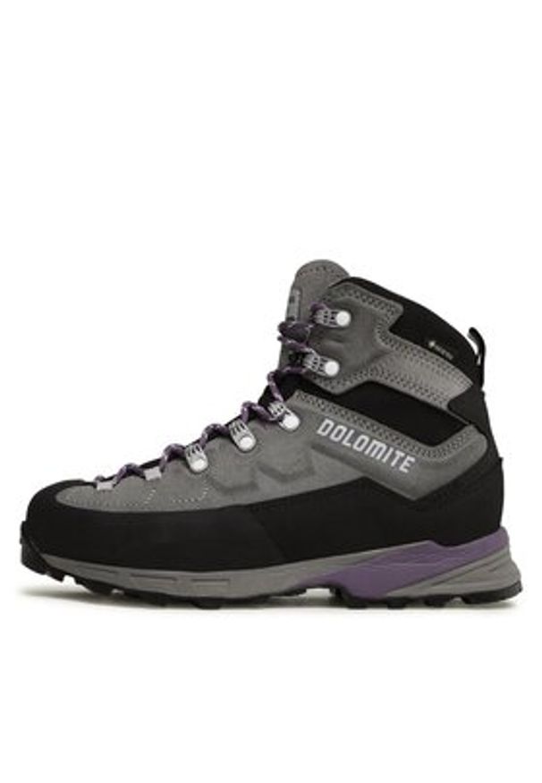 Dolomite Trekkingi Steinbock Gtx W GORE-TEX 280418 Szary. Kolor: szary. Materiał: skóra, zamsz
