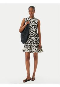 LOLA CASADEMUNT Sukienka letnia LS2616040 Czarny Regular Fit. Kolor: czarny. Materiał: bawełna. Sezon: lato #5