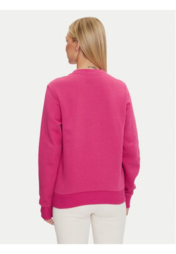 Reebok Bluza Identity Big Logo Fleece Crew 100075949 Różowy Regular Fit. Kolor: różowy. Materiał: syntetyk, bawełna