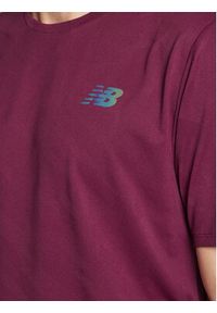 New Balance Koszulka techniczna Speed Jacquard MT23281 Bordowy Athletic Fit. Kolor: czerwony. Materiał: syntetyk #2