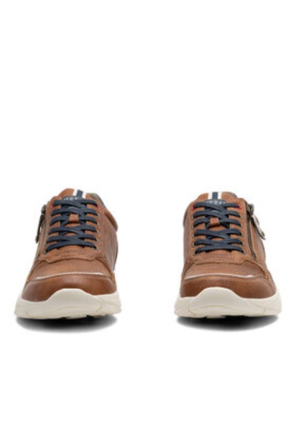 Mustang Półbuty 4138-309 Brązowy. Kolor: brązowy. Materiał: materiał