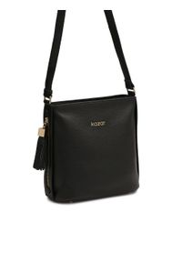Kazar - Czarna skórzana listonoszka z chwostem. Kolor: czarny. Materiał: skórzane. Styl: elegancki, casual, klasyczny #3