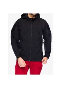 Kurtka bushcraft męska Helikon-Tex Trooper Jacket MK2 StormStretch. Kolor: czarny. Sport: turystyka piesza
