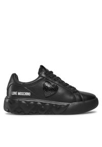 Love Moschino - LOVE MOSCHINO Sneakersy JA15014G1IIA0000 Czarny. Kolor: czarny. Materiał: skóra #1