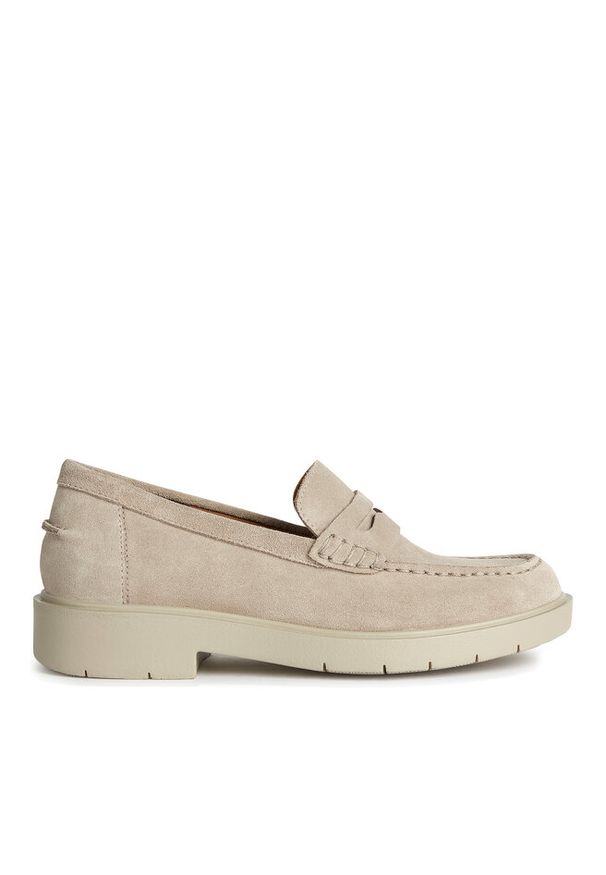 Loafersy Geox. Kolor: beżowy