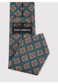 Pako Lorente - PAKO LORENTE – Zielony krawat męski. Kolor: zielony. Materiał: poliester #3
