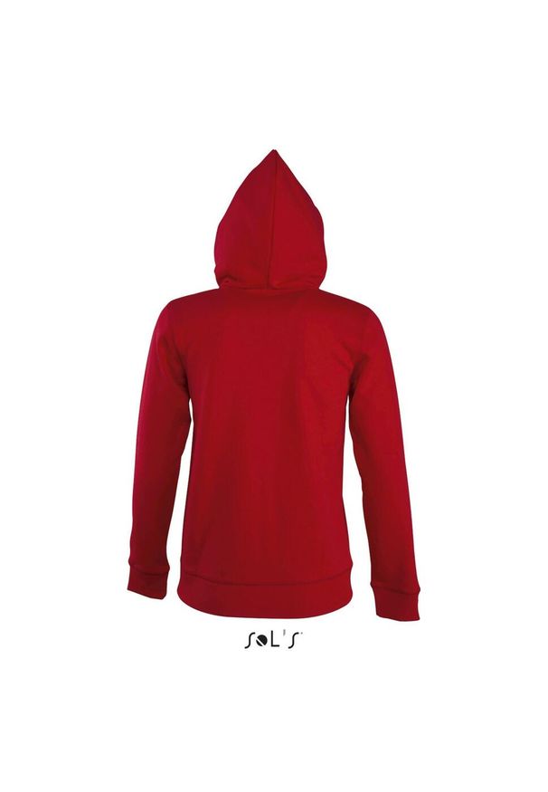 SOL'S - Bluza z kapturem dla kobiet Sol's Seven. Typ kołnierza: kaptur. Kolor: czarny. Wzór: nadruk
