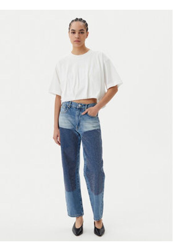 Pinko - PINKO T-Shirt Torrone 104257 A2F8 Biały Regular Fit. Kolor: biały. Materiał: bawełna