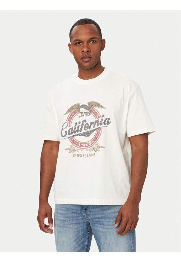 Guess T-Shirt 183251 Biały Classic Fit. Kolor: biały