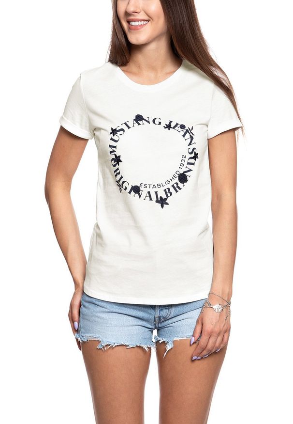 Mustang - MUSTANG T SHIRT DAMSKI Alexia C Print 1008944 2020. Wzór: nadruk