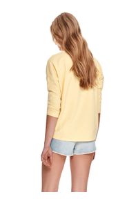 TOP SECRET - Luźna bluza nierozpinana. Kolor: żółty. Materiał: tkanina. Długość rękawa: długi rękaw. Długość: długie. Sezon: lato. Styl: klasyczny, wakacyjny #2