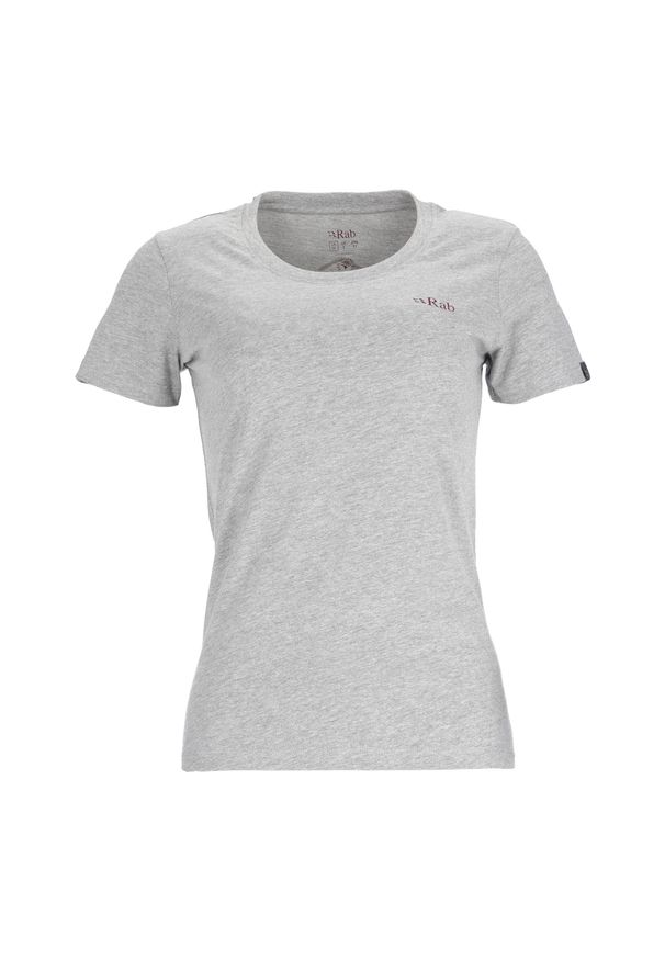 Koszulka trekkingowa damska Rab Stance Mountain Peak. Kolor: szary. Sport: turystyka piesza