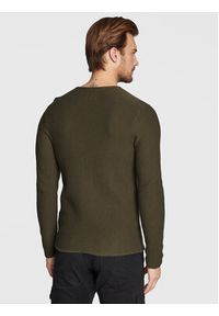 Blend Sweter 20714628 Zielony Regular Fit. Kolor: zielony. Materiał: bawełna