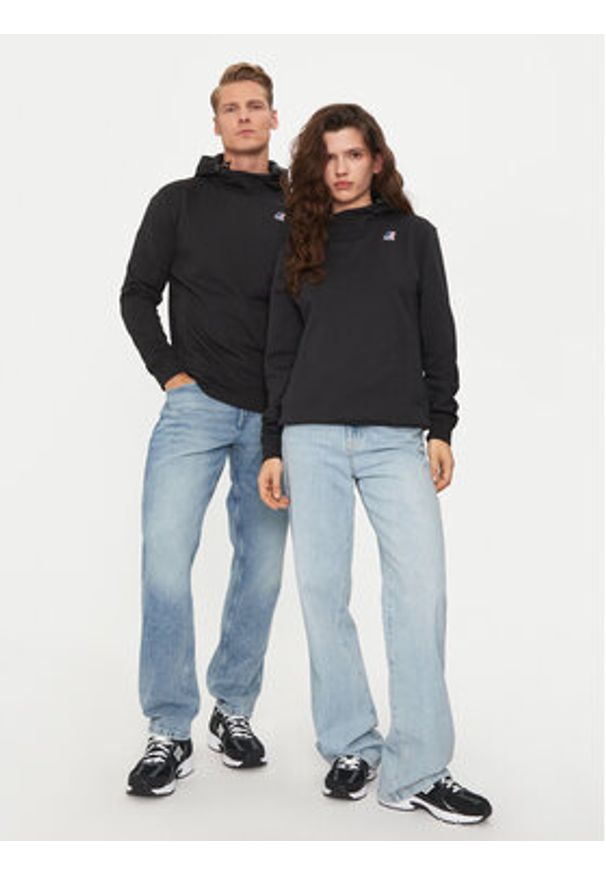 K-Way Bluza Le Vrai Durance K3123QW Czarny Regular Fit. Kolor: czarny. Materiał: bawełna