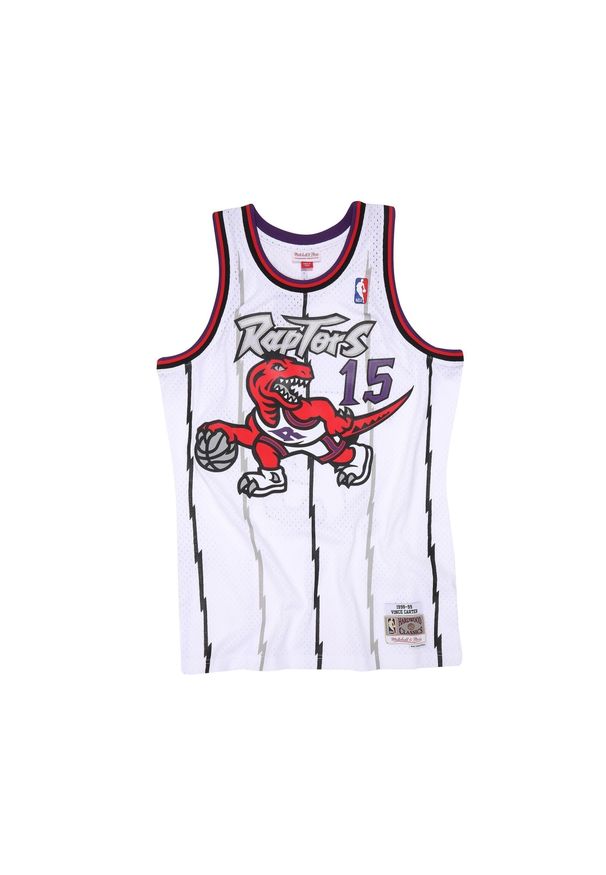 Mitchell & Ness - Koszulka Nba Toronto Raptors Vince Carter. Kolor: biały. Sport: koszykówka