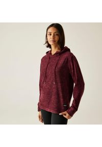 Regatta - Bluza damska z kapturem Mayse. Typ kołnierza: kaptur. Kolor: fioletowy. Materiał: dzianina, bawełna, polar. Wzór: melanż. Sport: turystyka piesza #1