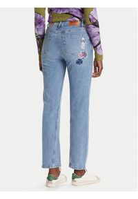 Desigual Jeansy Sunflower 25WWDD23 Niebieski Straight Fit. Kolor: niebieski