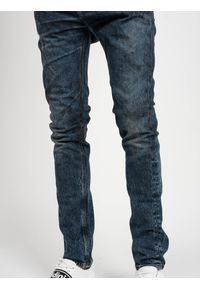 Les Hommes Jeansy | LKD320 512U | 5 Pocket Slim Fit Jeans | Mężczyzna | Niebieski. Kolor: niebieski. Wzór: aplikacja #4