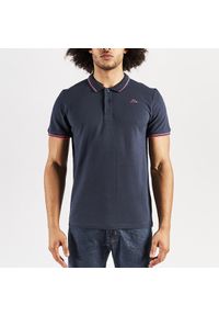 Polo Kappa Ezio Korporate. Typ kołnierza: polo. Kolor: różowy, niebieski, wielokolorowy. Styl: elegancki, sportowy #1