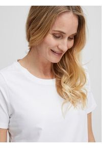 Fransa T-Shirt 20605388 Biały Regular Fit. Kolor: biały. Materiał: bawełna