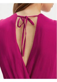 Haveone Sukienka letnia AFF-N005 Różowy Loose Fit. Kolor: różowy. Materiał: wiskoza. Sezon: lato #3