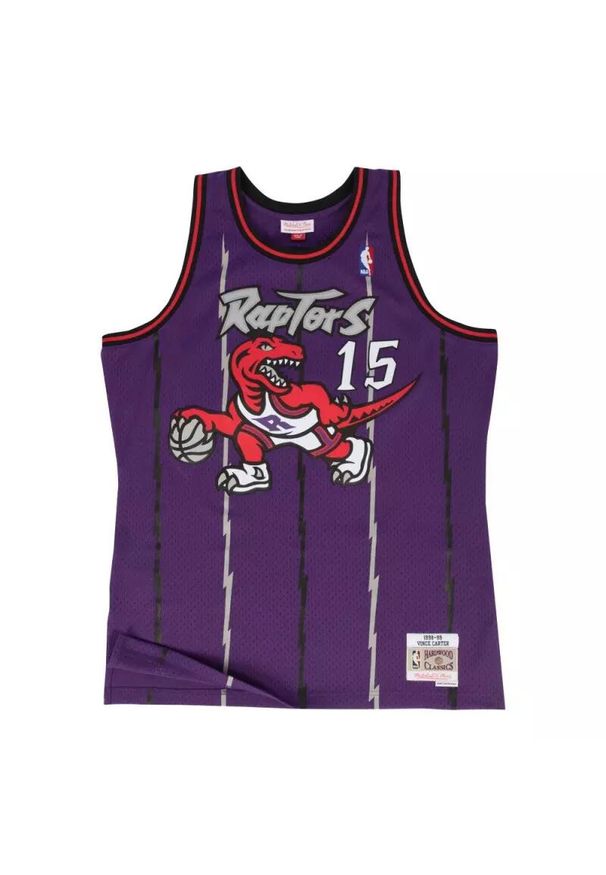 Mitchell & Ness - Koszulka Nba Toronto Raptors Vince Carter. Kolor: fioletowy, wielokolorowy. Sport: koszykówka